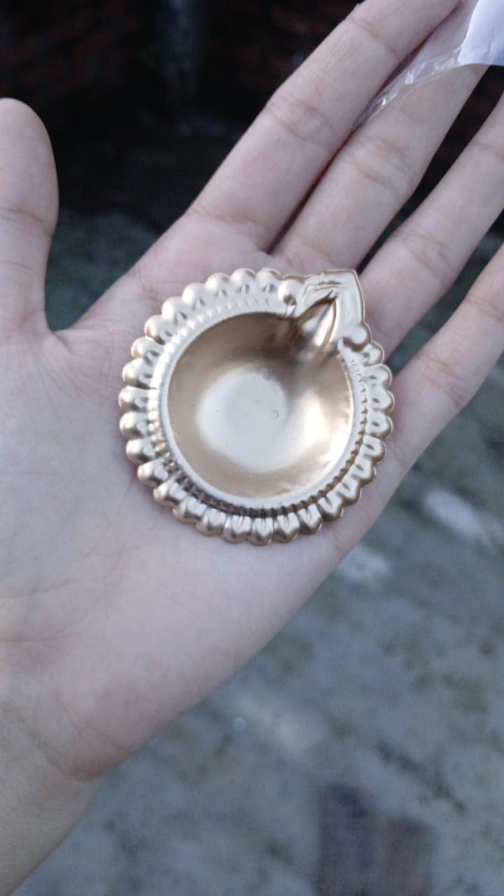 Metal Plain Diya - AEMU0020