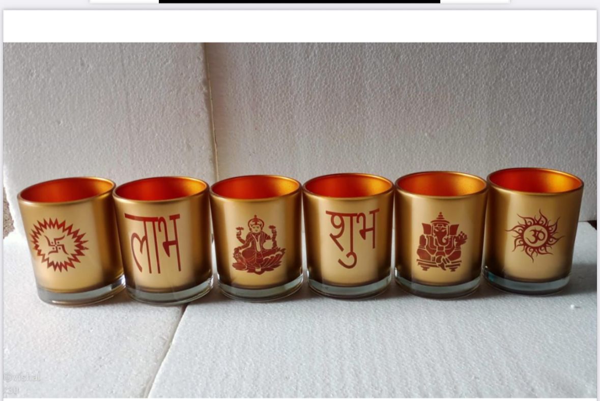 Diwali Om Jar (Pack of 6 pcs) - AEGJ0020