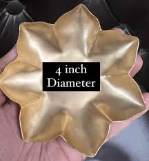 Flower Shaped Metal Urli- Medium (4 inches)- AEMU0017