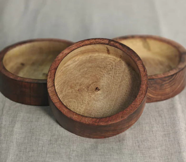 Round Wooden Bowl (Straight Design) - AEWB0003