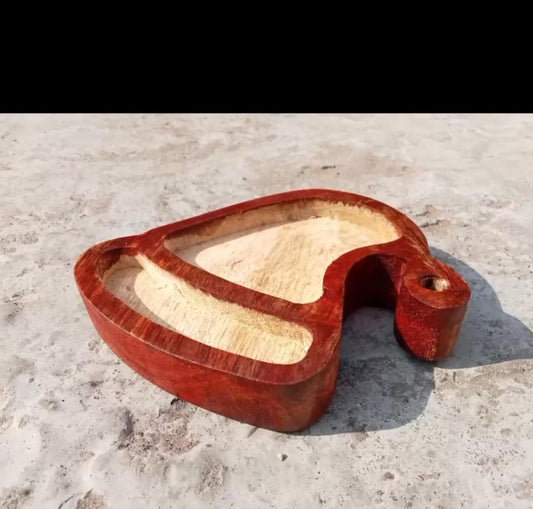 Wooden Cap Shaped Candle Holder ( Pack of 2) - AEWB0031