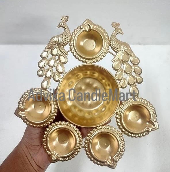 Peacock Metal Urli - AEMU0011