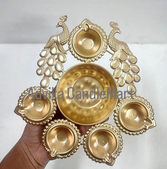 Peacock Metal Urli - AEMU0011