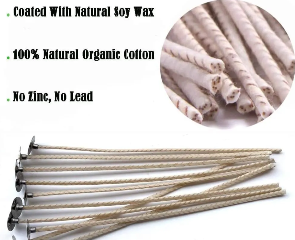 Pre-Tabbed Flat-Braided Cotton Wick(Pack of 50)- AE019
