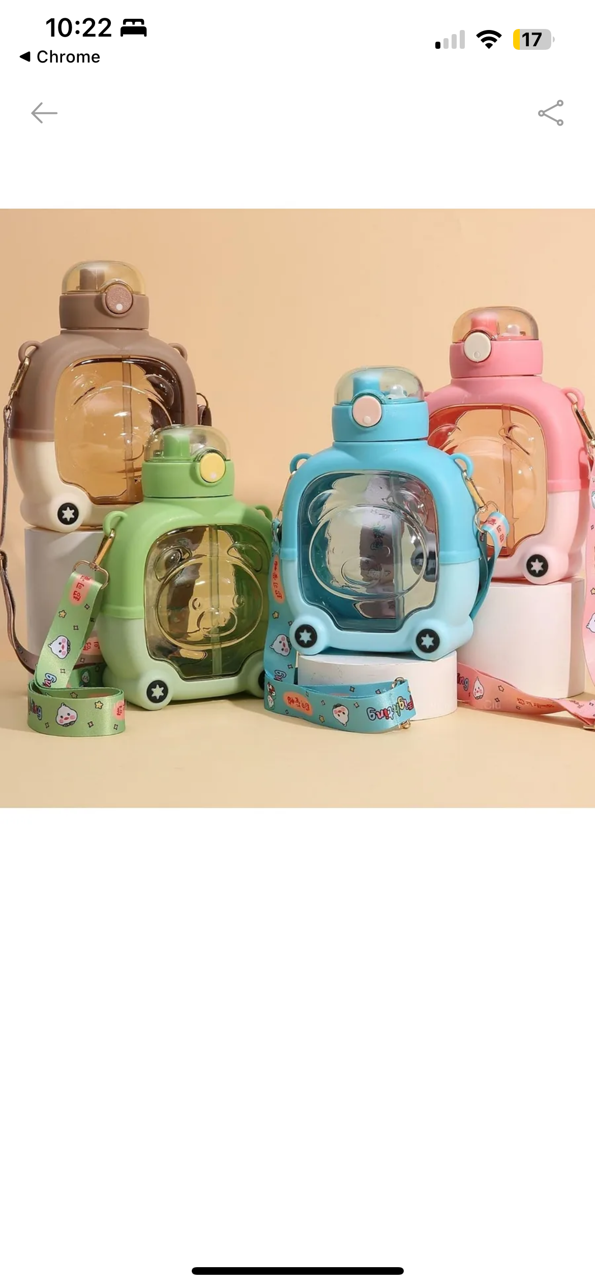 Quirky Water Bottle for Kids
