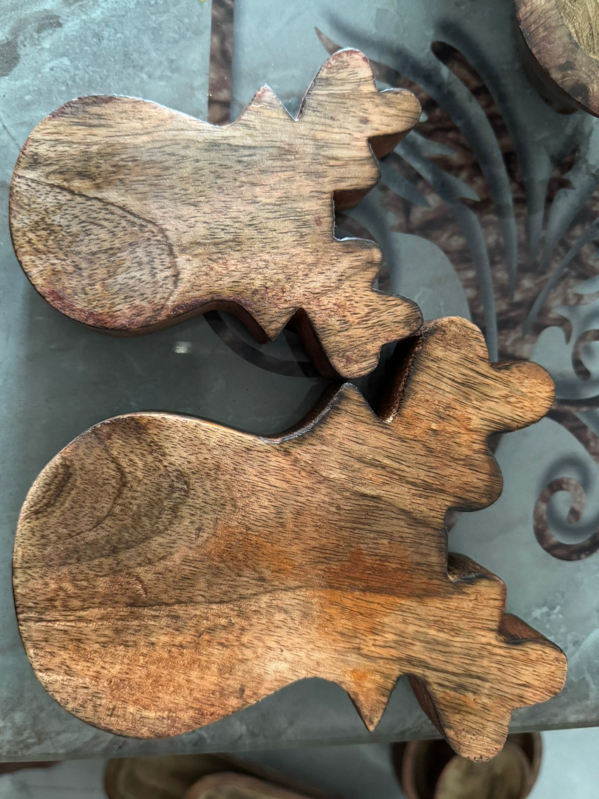 Reindeer Wooden Serving Bowl - AEWB0007