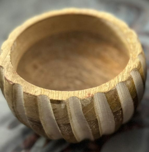 Tapered Design Wooden Bowl- AEWB0005