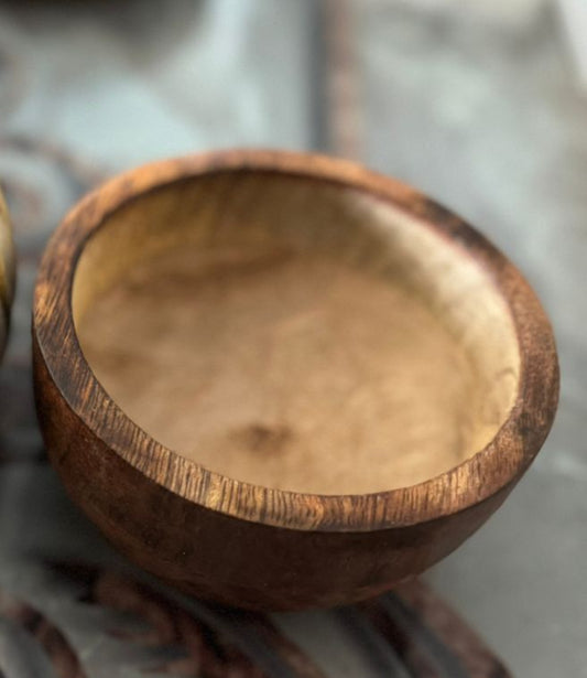 Round Wooden Bowl- AEWB0006