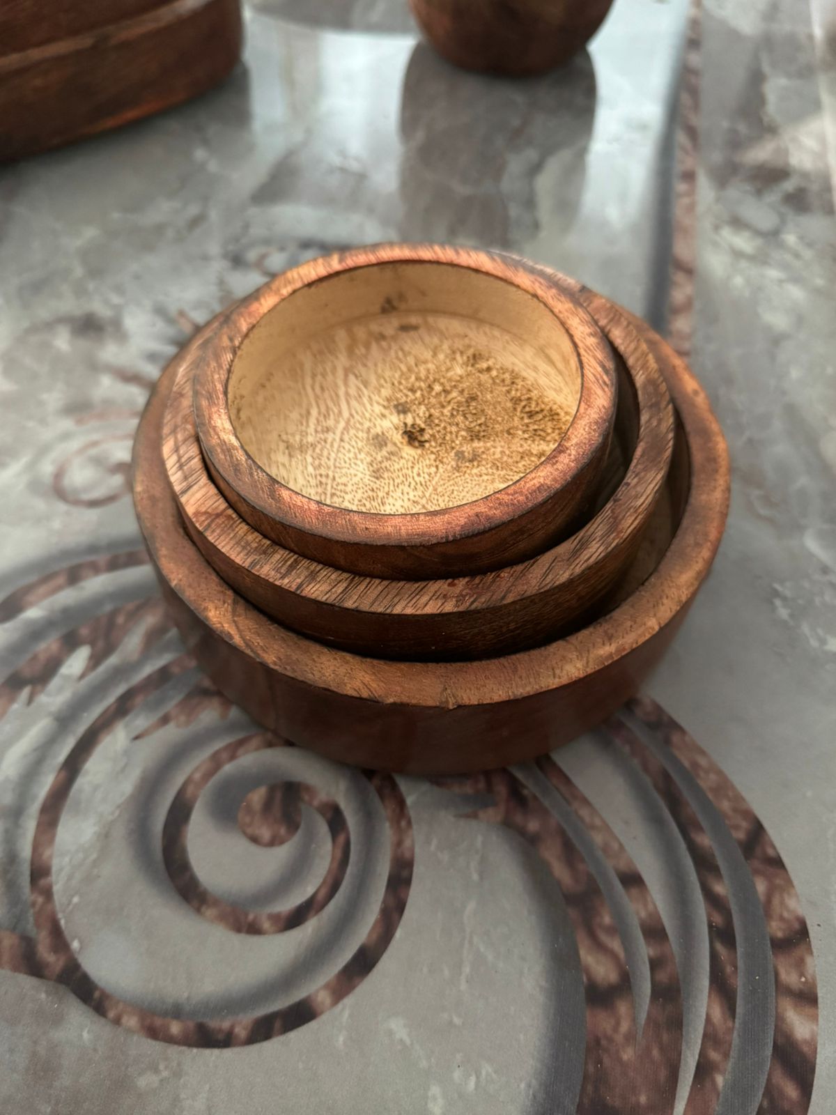 Round Wooden Bowl (Straight Design) - AEWB0003