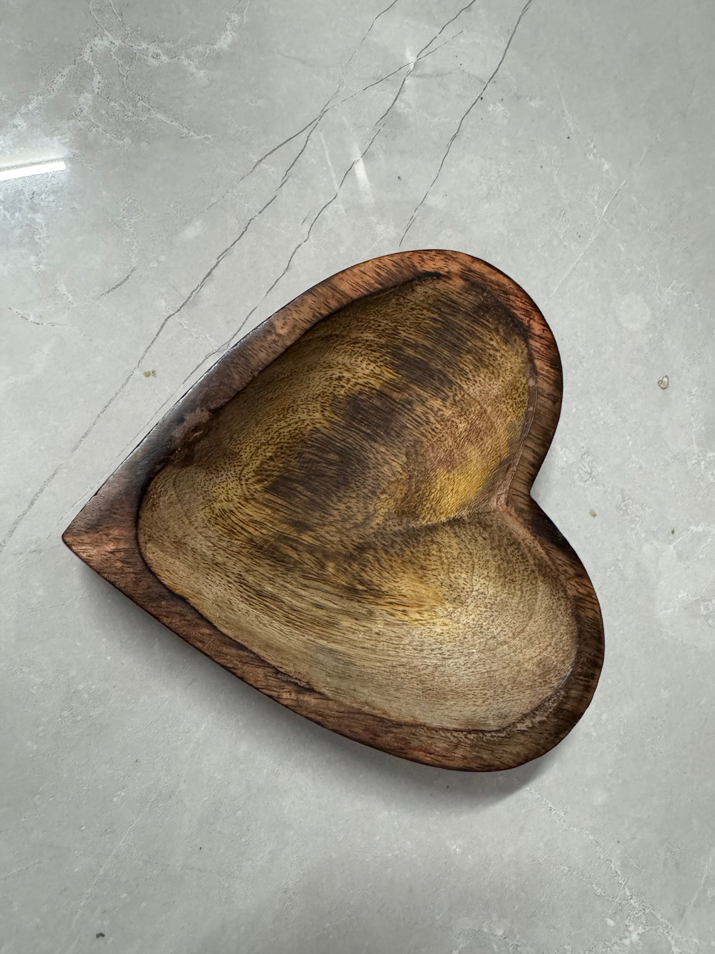 Heart Shaped Wooden Bowl - AEWB0002
