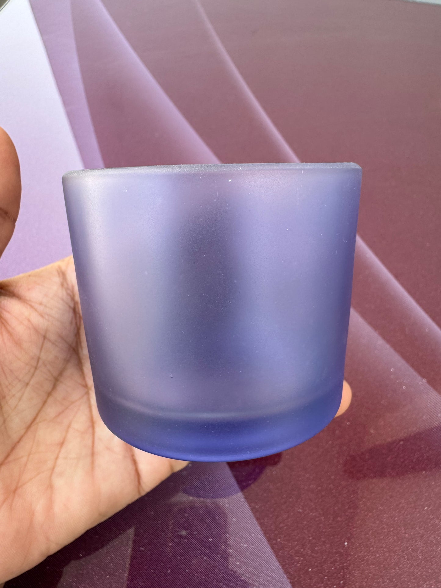 Blue Frosted Jar (Pack of 6 pcs) - AEGJ0024