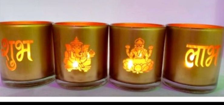 Set of 2- Lakshmi Ganesh ji Jar (Pack of 6 pcs) - AEGJ0018