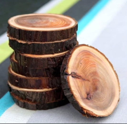 Wooden Coaster- (Pack of 10)-AECS0081