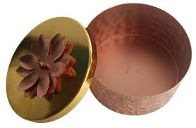 Copper Polished Metal Box - AEMU0013