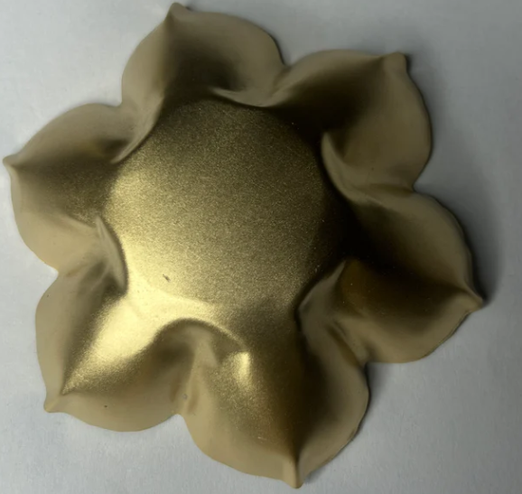 Flower Shaped Metal Urli- Small (3 inches)- AEMU0016