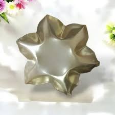 Flower Shaped Metal Urli- Small (3 inches)- AEMU0016